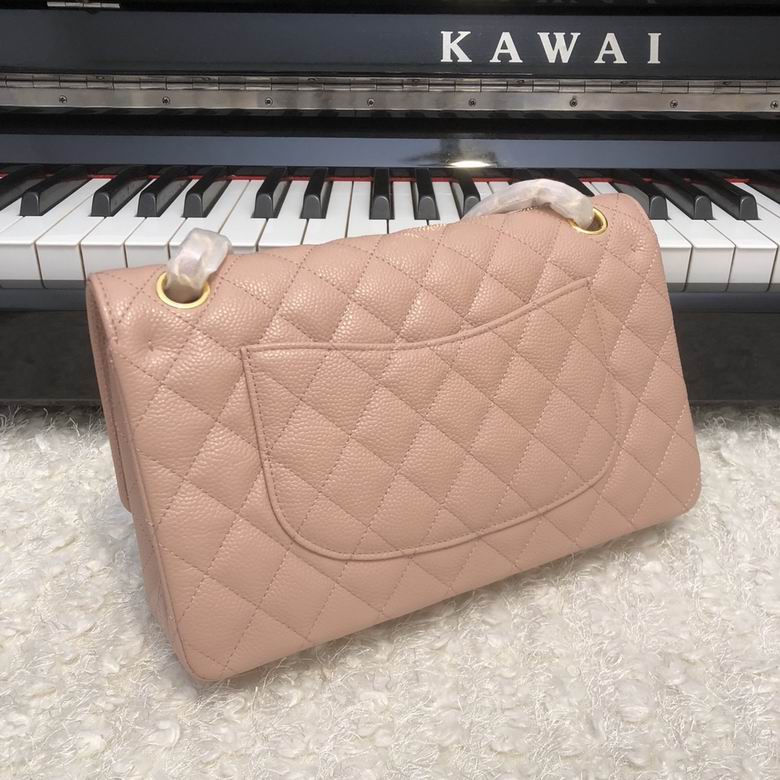 Chanel Handbags, AA+ Quality 100% Genuine Leather Classic Flap Medium Quilted Lambskin Black Gold, 18X 1 1X 5cm BL 4 Colour for chanel hand bag