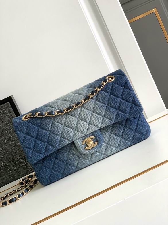 Chanel Handbags, AA+ Quality 100% Genuine Leather Classic Flap Medium Quilted Lambskin Black Gold, 18X 1 1X 5cm BL 4 Colour for chanel hand bag
