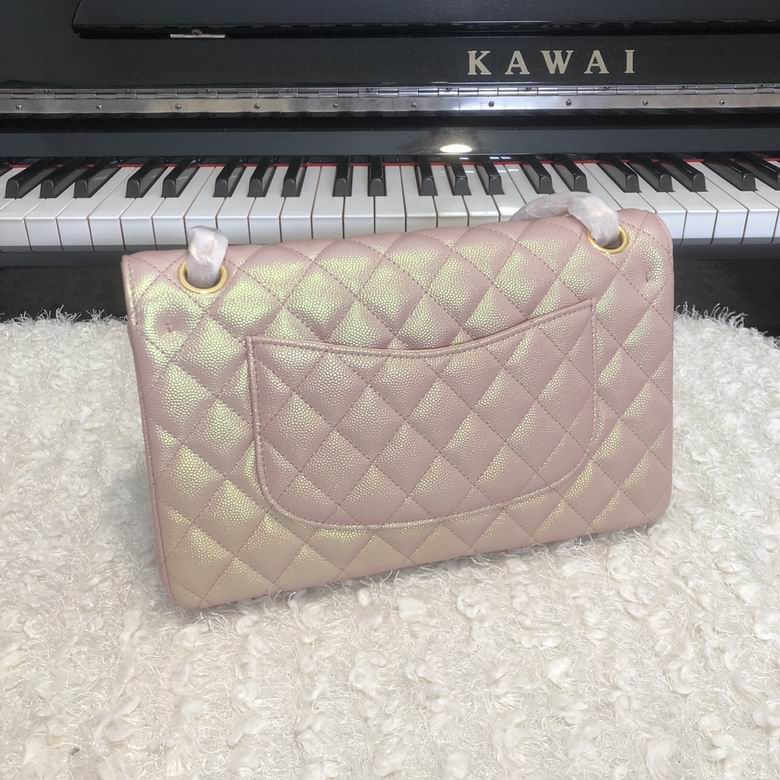Chanel Handbags, AA+ Quality 100% Genuine Leather Classic Flap Medium Quilted Lambskin Black Gold, 18X 1 1X 5cm BL 4 Colour for chanel hand bag