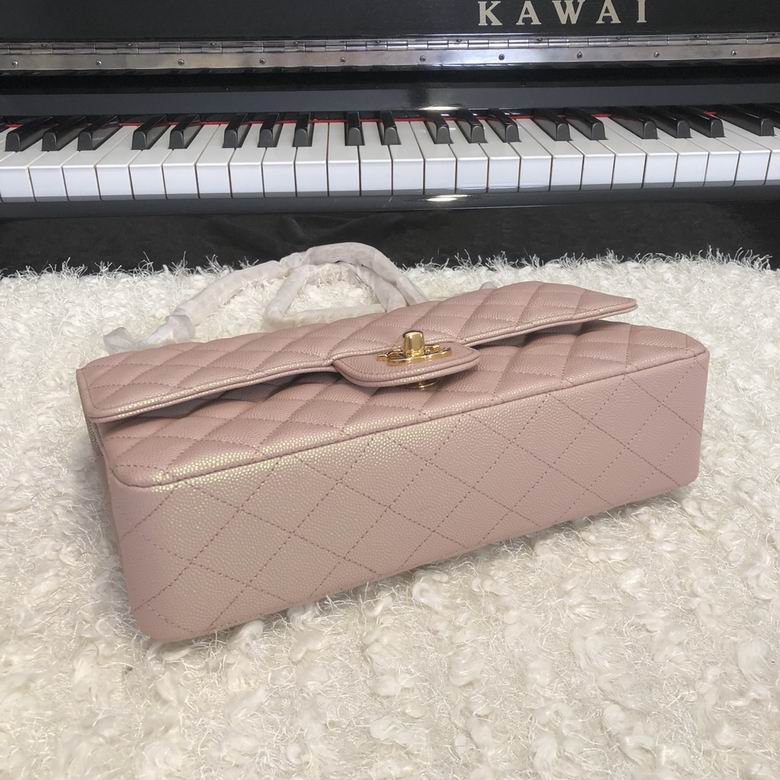 Chanel Handbags, AA+ Quality 100% Genuine Leather Classic Flap Medium Quilted Lambskin Black Gold, 18X 1 1X 5cm BL 4 Colour for chanel hand bag