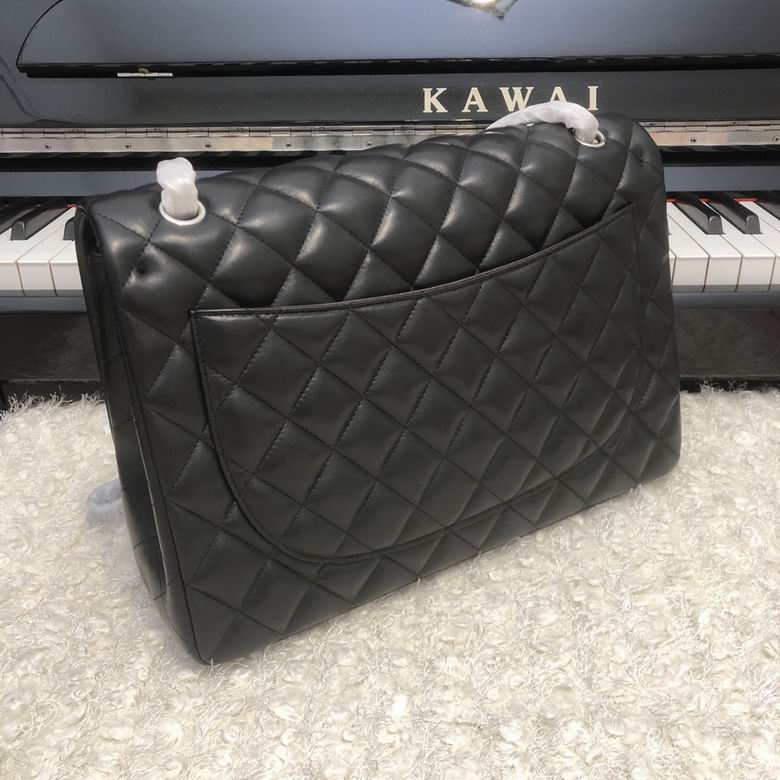 Chanel Handbags, Top AA+ Quality 100% Genuine Leather Classic Flap Medium Quilted Lambskin Black Gold, 18X 1 1X 5cm BL 4 Colour for chanel hand bag