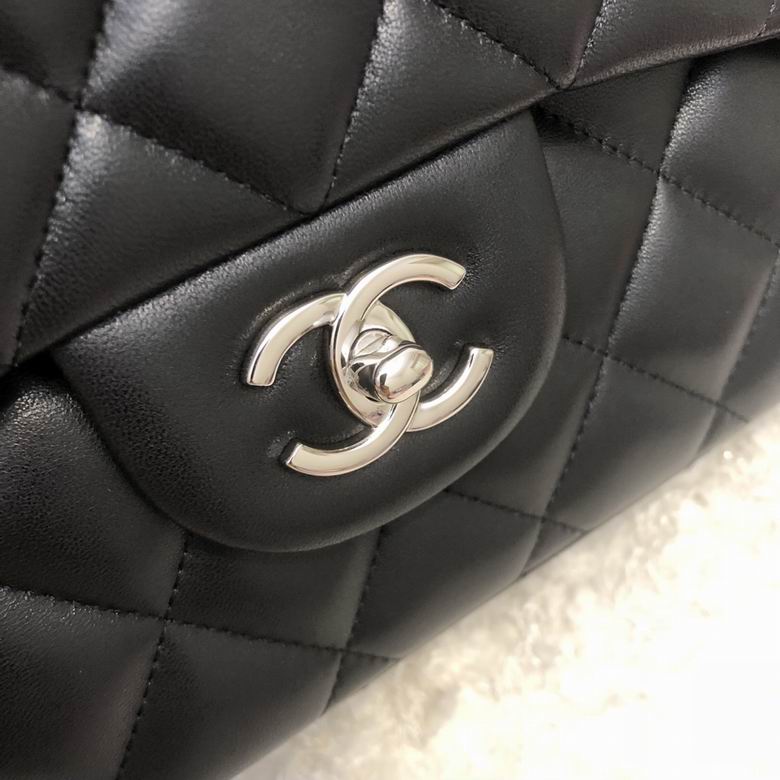 Chanel Handbags, Top AA+ Quality 100% Genuine Leather Classic Flap Medium Quilted Lambskin Black Gold, 18X 1 1X 5cm BL 4 Colour for chanel hand bag