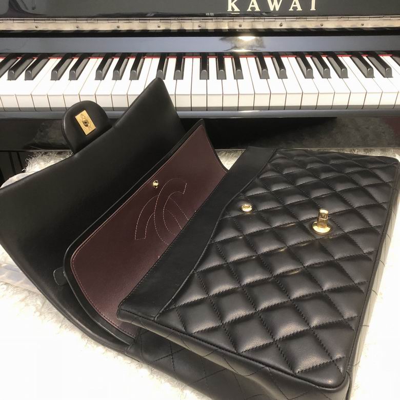 Chanel Handbags, Top AA+ Quality 100% Genuine Leather Classic Flap Medium Quilted Lambskin Black Gold, 18X 1 1X 5cm BL 4 Colour for chanel hand bag