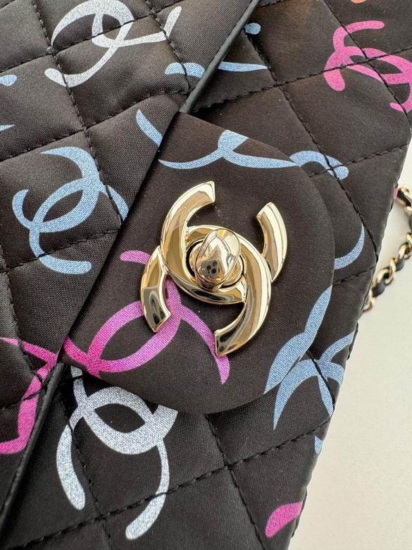 Chanel Handbags, AA+ Quality 100% Genuine Leather Classic Flap Medium Quilted Lambskin Black Gold, 18X 1 1X 5cm BL 4 Colour for chanel hand bag