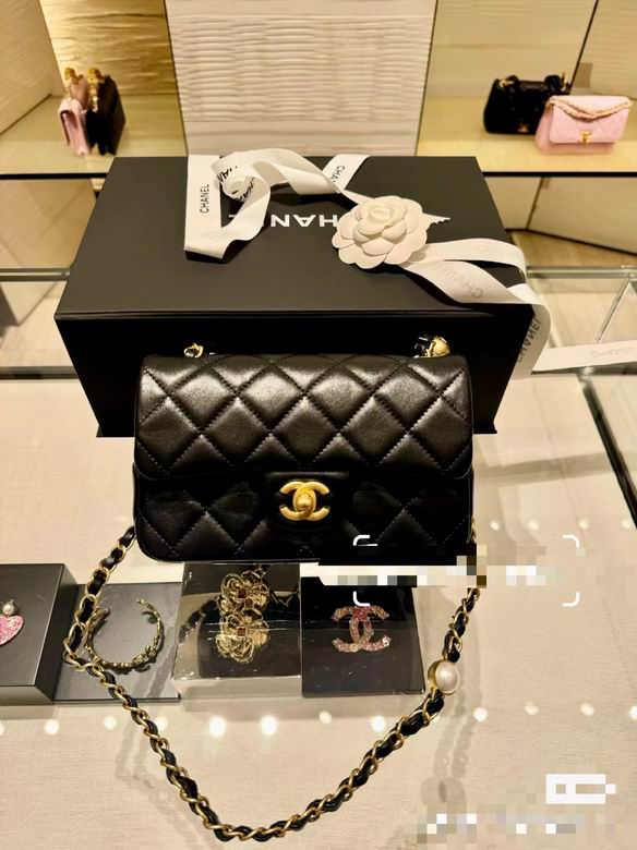 Chanel Handbags, AA+ Quality 100% Genuine Leather Classic Flap Medium Quilted Lambskin Black Gold, 18X 1 1X 5cm BL 4 Colour for chanel hand bag