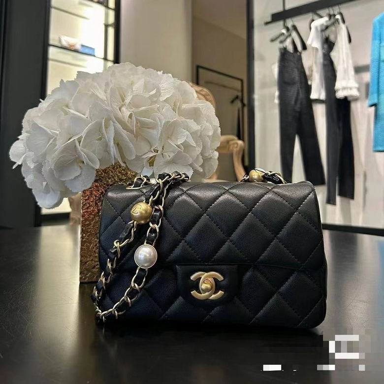 Chanel Handbags, AA+ Quality 100% Genuine Leather Classic Flap Medium Quilted Lambskin Black Gold, 18X 1 1X 5cm BL 4 Colour for chanel hand bag