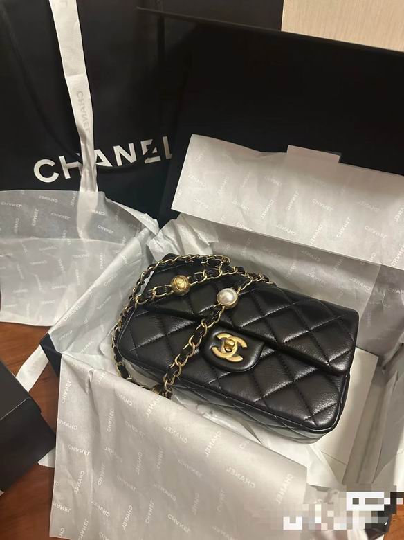 Chanel Handbags, AA+ Quality 100% Genuine Leather Classic Flap Medium Quilted Lambskin Black Gold, 18X 1 1X 5cm BL 4 Colour for chanel hand bag