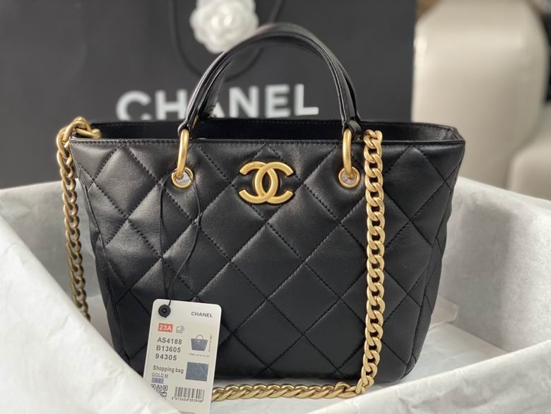 Chanel Inspired Handbags, AA+ Quality 100% Genuine Leather Classic Flap Medium Quilted Lambskin Black Gold, 27X 20X 20cm BL 3 Colour for chanel hand bag