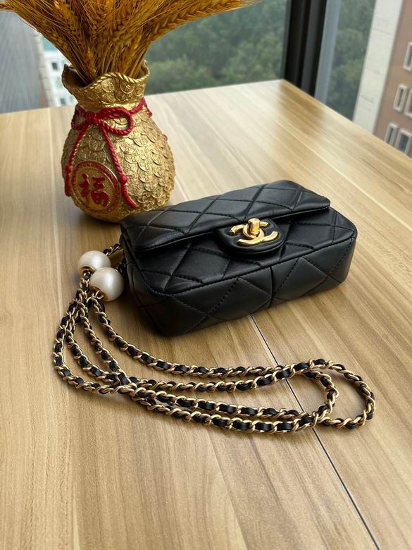 Chanel Handbags, AA+ Quality 100% Genuine Leather Classic Flap Medium Quilted Lambskin Black Gold, 18X 1 1X 5cm BL 4 Colour for chanel hand bag