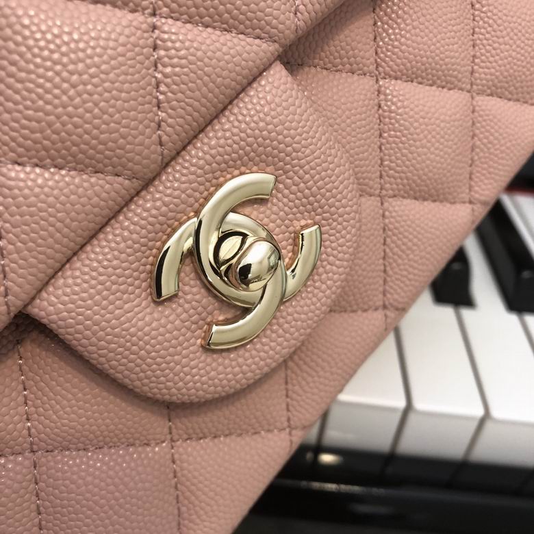 Chanel Handbags, AA+ Quality 100% Genuine Leather Classic Flap Medium Quilted Lambskin Black Gold, 18X 1 1X 5cm BL 4 Colour for chanel hand bag
