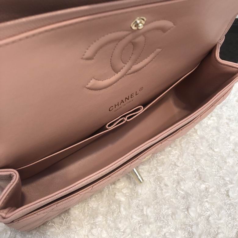 Chanel Handbags, AA+ Quality 100% Genuine Leather Classic Flap Medium Quilted Lambskin Black Gold, 18X 1 1X 5cm BL 4 Colour for chanel hand bag