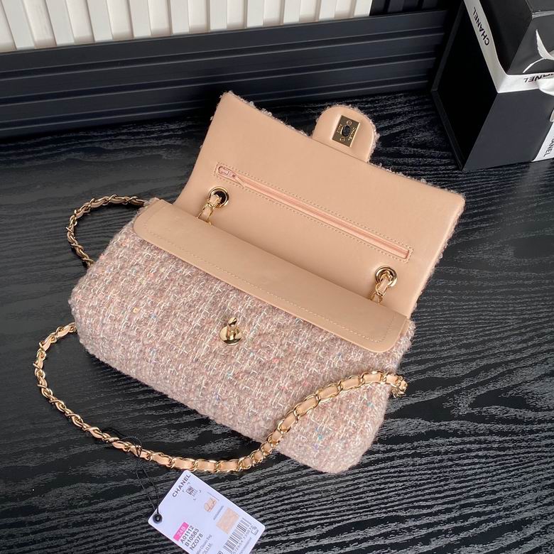 Chanel Handbags, AA+ Quality 100% Genuine Leather Classic Flap Medium Quilted Lambskin Black Gold, 18X 1 1X 5cm BL 4 Colour for chanel hand bag