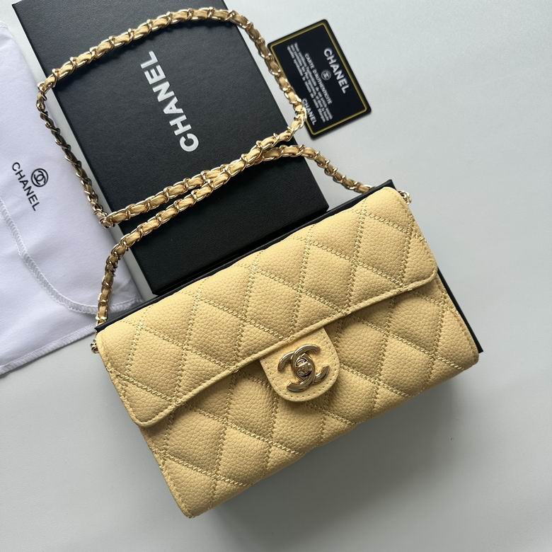 Chanel Inspired Handbags, AA+ Quality 100% Genuine Leather Classic Flap Medium Quilted Lambskin Black Gold, 25X 14X 9cm BL 3 Colour for chanel hand bag