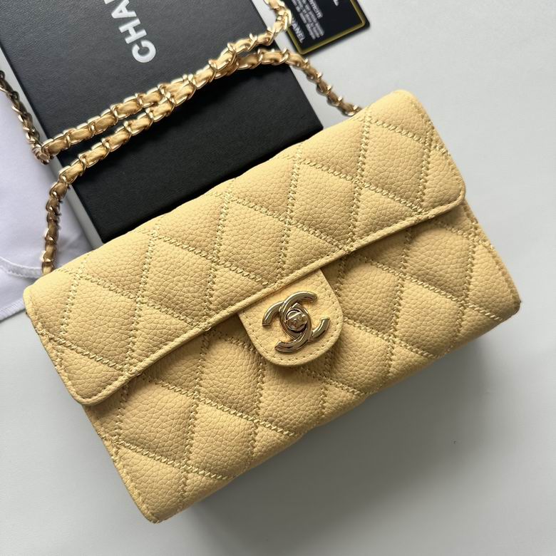 Chanel Inspired Handbags, AA+ Quality 100% Genuine Leather Classic Flap Medium Quilted Lambskin Black Gold, 25X 14X 9cm BL 3 Colour for chanel hand bag