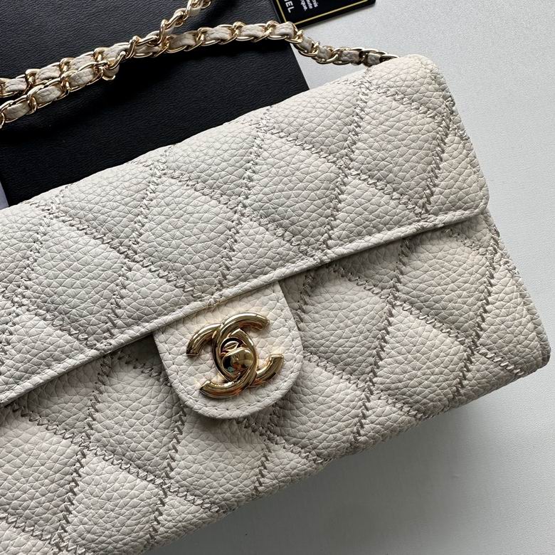Chanel Inspired Handbags, AA+ Quality 100% Genuine Leather Classic Flap Medium Quilted Lambskin Black Gold, 25X 14X 9cm BL 3 Colour for chanel hand bag