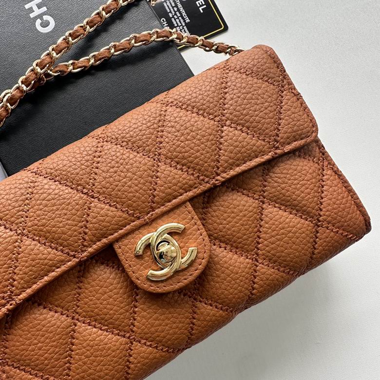 Chanel Inspired Handbags, AA+ Quality 100% Genuine Leather Classic Flap Medium Quilted Lambskin Black Gold, 25X 14X 9cm BL 3 Colour for chanel hand bag