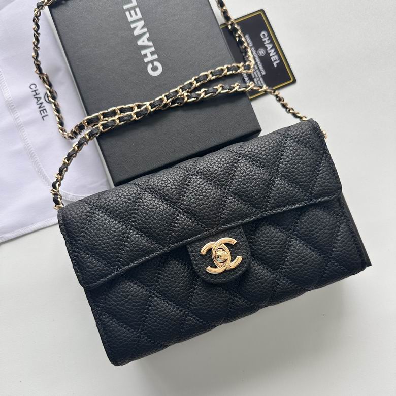 Chanel Inspired Handbags, AA+ Quality 100% Genuine Leather Classic Flap Medium Quilted Lambskin Black Gold, 25X 14X 9cm BL 3 Colour for chanel hand bag