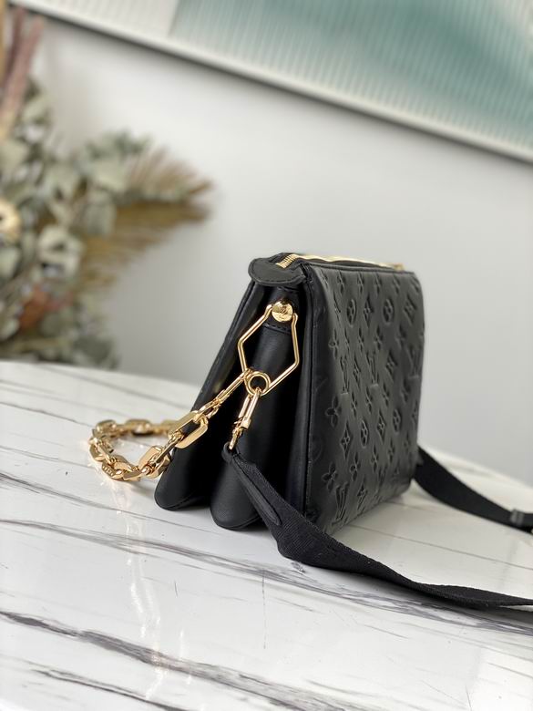 Inspired Handbags, AA+ Quality 100% Genuine Leather Classic Flap Medium Quilted Lambskin Black Gold, 18X 1 1X 5cm BL 4 Colour