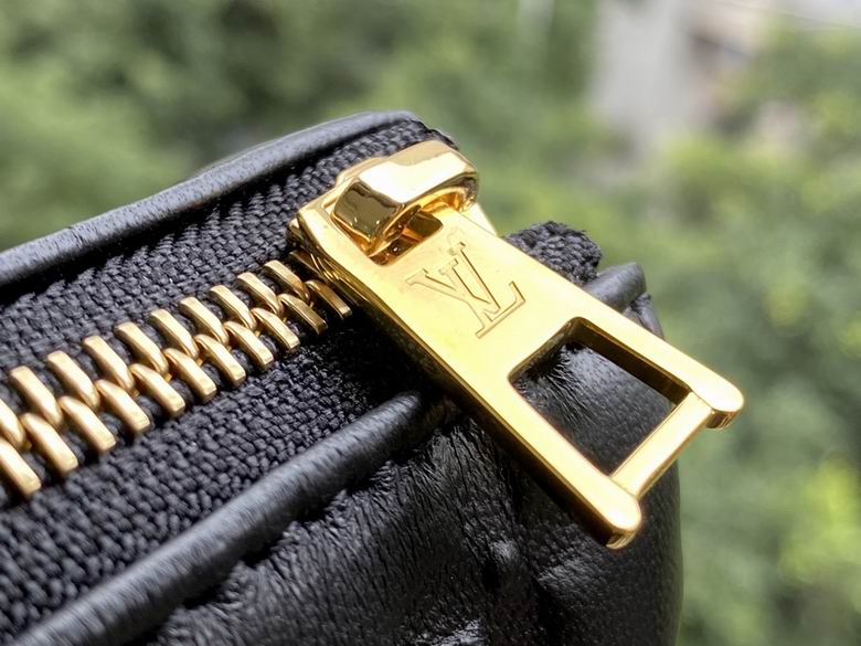 Inspired Handbags, AA+ Quality 100% Genuine Leather Classic Flap Medium Quilted Lambskin Black Gold, 18X 1 1X 5cm BL 4 Colour