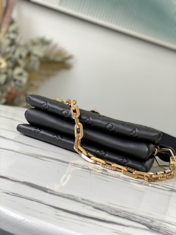 Inspired Handbags, AA+ Quality 100% Genuine Leather Classic Flap Medium Quilted Lambskin Black Gold, 18X 1 1X 5cm BL 4 Colour