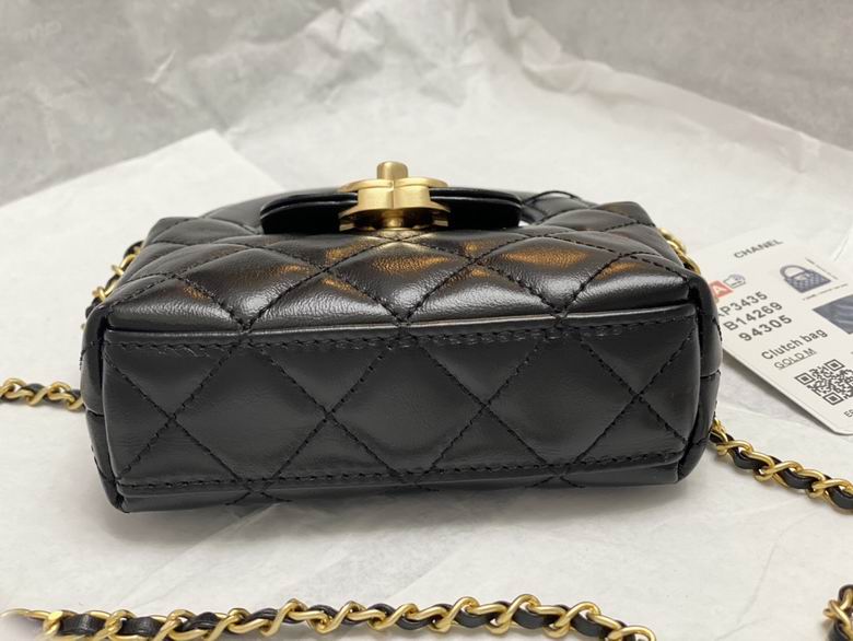 Chanel Inspired Handbags, AA+ Quality 100% Genuine Leather Classic Flap Medium Quilted Lambskin Black Gold, 8.3X 12.5X 4cm BL 3 Colour for chanel hand bag