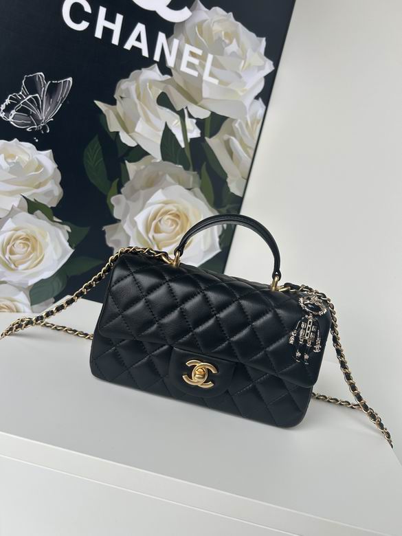 Chanel Handbags, AA+ Quality 100% Genuine Leather Classic Flap Medium Quilted Lambskin Black Gold, 18X 1 1X 5cm BL 4 Colour for chanel hand bag