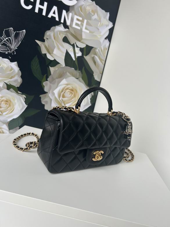 Chanel Handbags, AA+ Quality 100% Genuine Leather Classic Flap Medium Quilted Lambskin Black Gold, 18X 1 1X 5cm BL 4 Colour for chanel hand bag