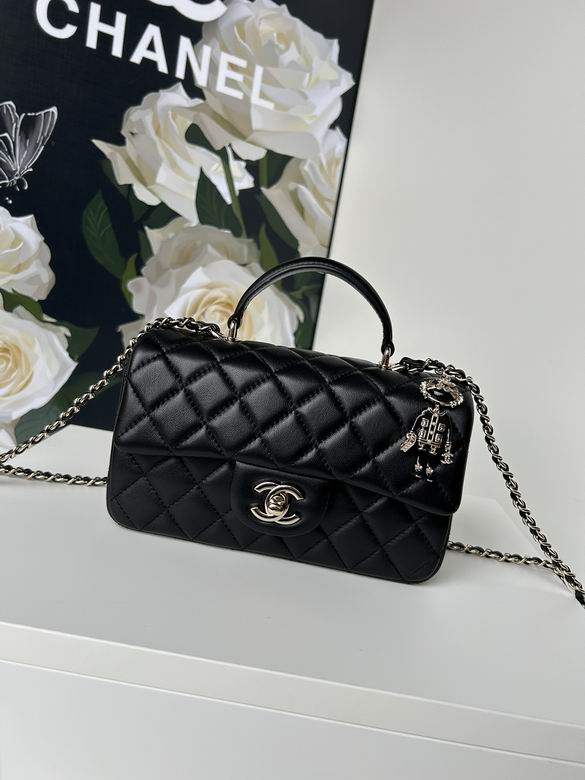 Chanel Handbags, AA+ Quality 100% Genuine Leather Classic Flap Medium Quilted Lambskin Black Gold, 18X 1 1X 5cm BL 4 Colour for chanel hand bag