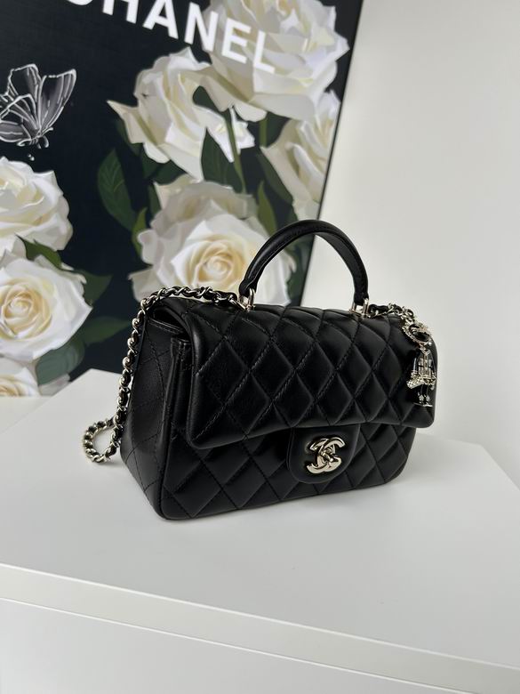 Chanel Handbags, AA+ Quality 100% Genuine Leather Classic Flap Medium Quilted Lambskin Black Gold, 18X 1 1X 5cm BL 4 Colour for chanel hand bag