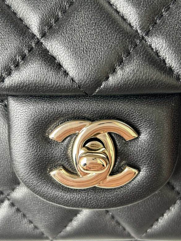 Chanel Handbags, AA+ Quality 100% Genuine Leather Classic Flap Medium Quilted Lambskin Black Gold, 18X 1 1X 5cm BL 4 Colour for chanel hand bag