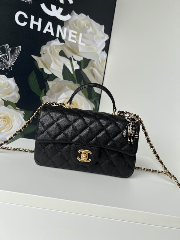 Chanel Handbags, AA+ Quality 100% Genuine Leather Classic Flap Medium Quilted Lambskin Black Gold, 18X 1 1X 5cm BL 4 Colour for chanel hand bag
