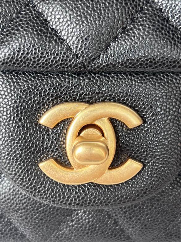 Chanel Handbags, AA+ Quality 100% Genuine Leather Classic Flap Medium Quilted Lambskin Black Gold, 18X 1 1X 5cm BL 4 Colour for chanel hand bag