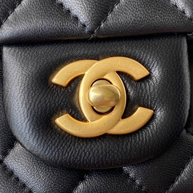 Chanel Handbags, AA+ Quality 100% Genuine Leather Classic Flap Medium Quilted Lambskin Black Gold, 18X 1 1X 5cm BL 4 Colour for chanel hand bag
