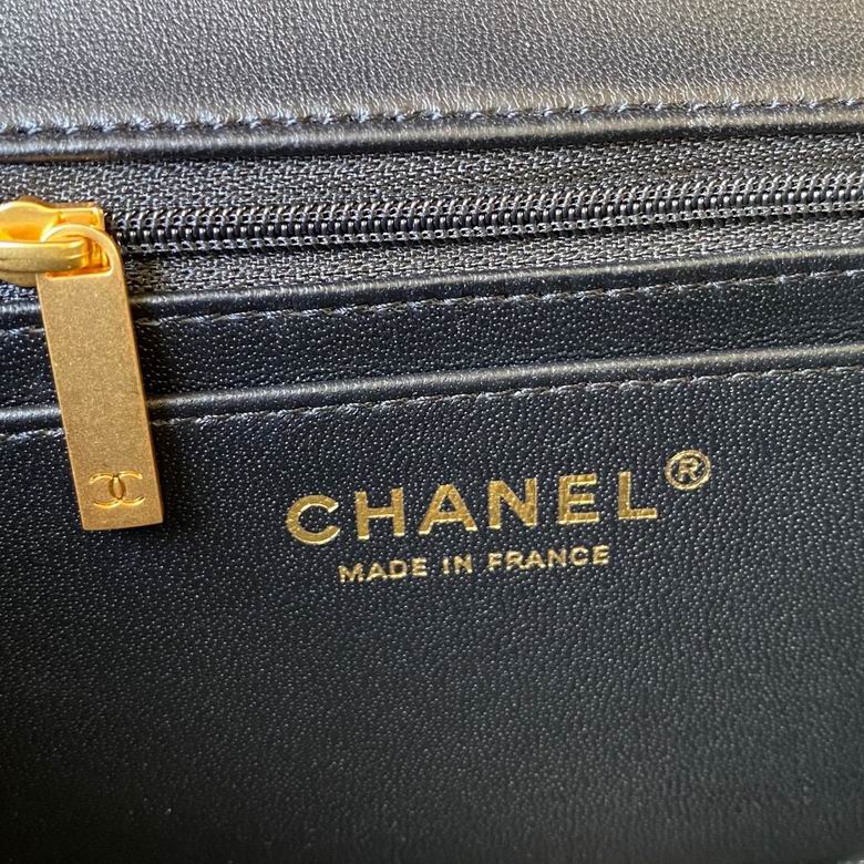Chanel Handbags, AA+ Quality 100% Genuine Leather Classic Flap Medium Quilted Lambskin Black Gold, 18X 1 1X 5cm BL 4 Colour for chanel hand bag