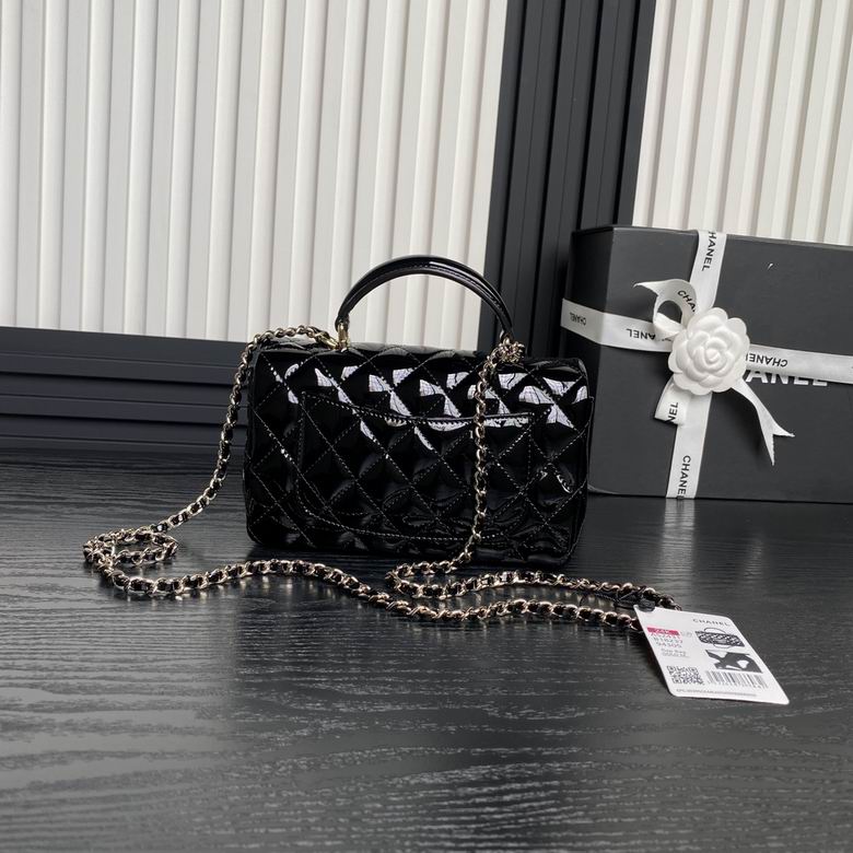 Chanel Inspired Handbags, AA+ Quality 100% Genuine Leather Classic Flap Medium Quilted Lambskin Black Gold, 18X 1 1X 5cm BL 4 Colour for chanel hand bag