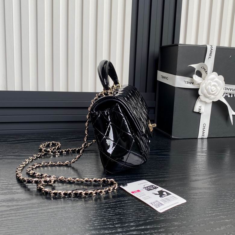 Chanel Inspired Handbags, AA+ Quality 100% Genuine Leather Classic Flap Medium Quilted Lambskin Black Gold, 18X 1 1X 5cm BL 4 Colour for chanel hand bag