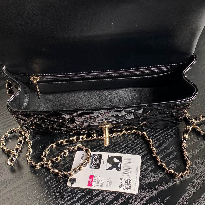 Chanel Inspired Handbags, AA+ Quality 100% Genuine Leather Classic Flap Medium Quilted Lambskin Black Gold, 18X 1 1X 5cm BL 4 Colour for chanel hand bag