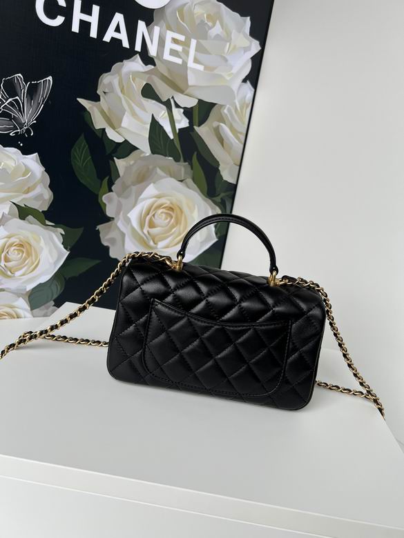 Chanel Handbags, AA+ Quality 100% Genuine Leather Classic Flap Medium Quilted Lambskin Black Gold, 18X 1 1X 5cm BL 4 Colour for chanel hand bag