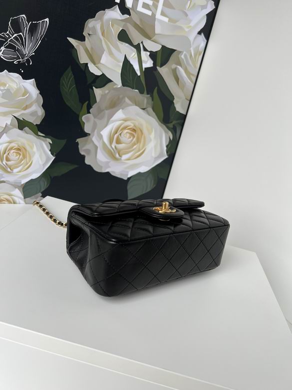 Chanel Handbags, AA+ Quality 100% Genuine Leather Classic Flap Medium Quilted Lambskin Black Gold, 18X 1 1X 5cm BL 4 Colour for chanel hand bag