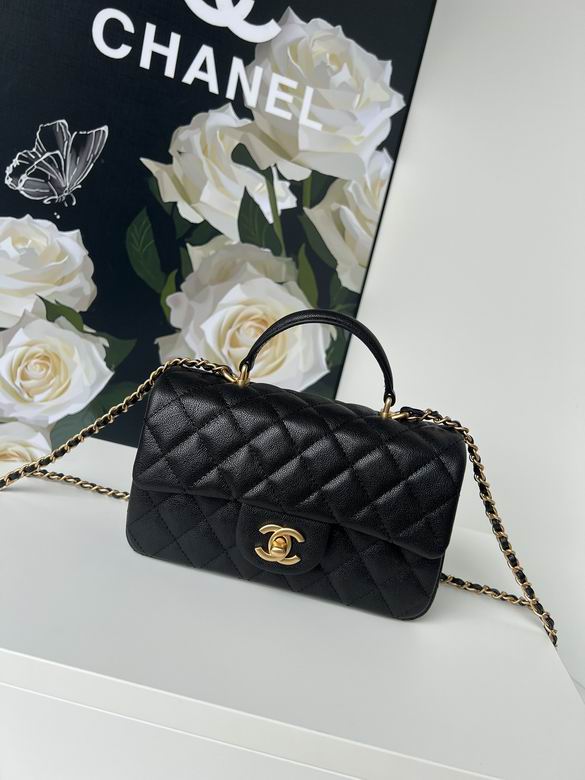 Chanel Handbags, AA+ Quality 100% Genuine Leather Classic Flap Medium Quilted Lambskin Black Gold, 18X 1 1X 5cm BL 4 Colour for chanel hand bag