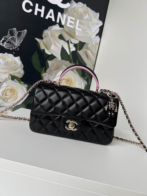 Chanel Handbags, AA+ Quality 100% Genuine Leather Classic Flap Medium Quilted Lambskin Black Gold, 18X 1 1X 5cm BL 4 Colour for chanel hand bag