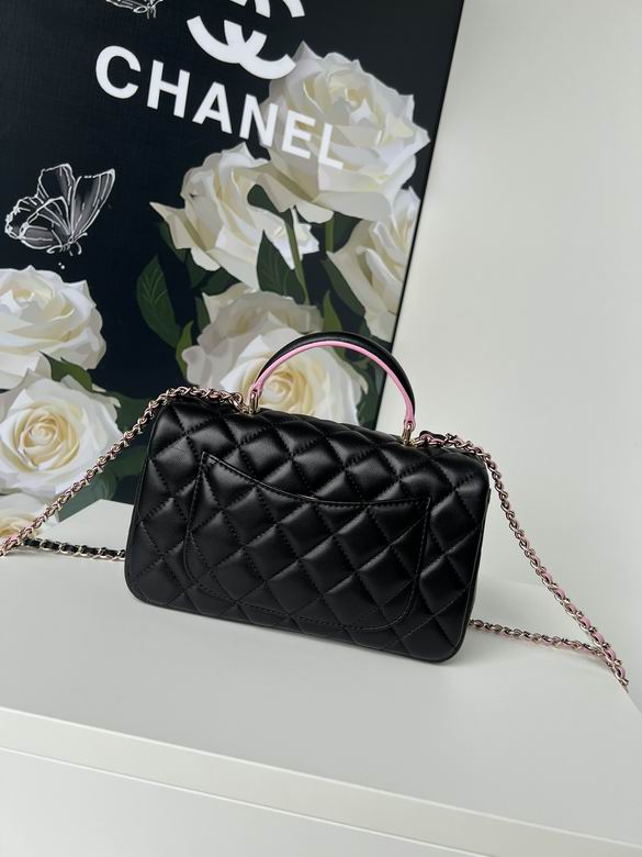 Chanel Handbags, AA+ Quality 100% Genuine Leather Classic Flap Medium Quilted Lambskin Black Gold, 18X 1 1X 5cm BL 4 Colour for chanel hand bag