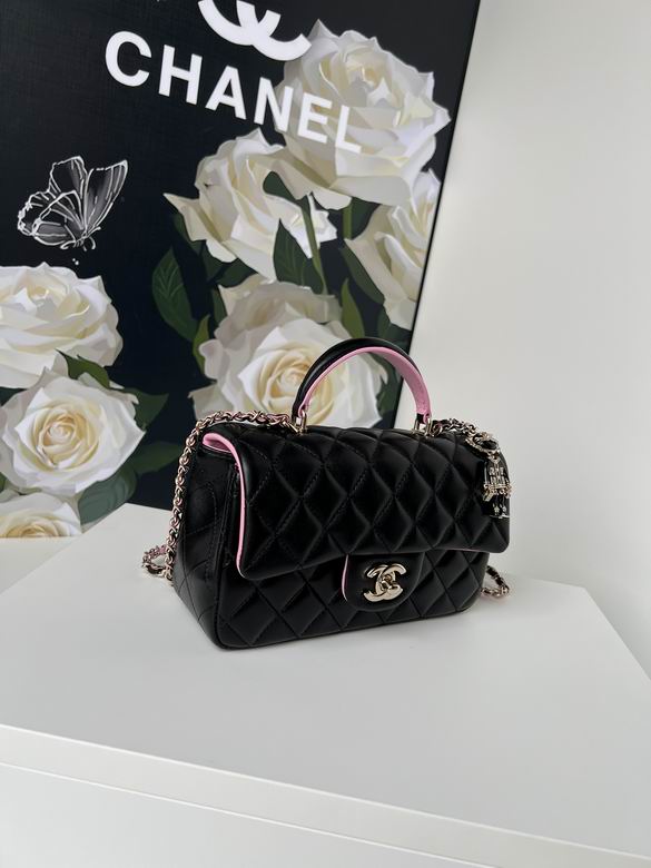 Chanel Handbags, AA+ Quality 100% Genuine Leather Classic Flap Medium Quilted Lambskin Black Gold, 18X 1 1X 5cm BL 4 Colour for chanel hand bag