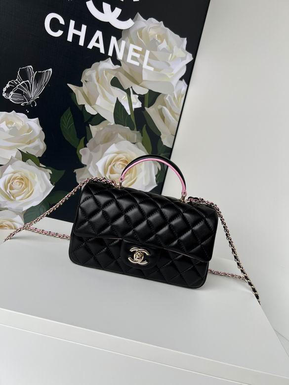 Chanel Handbags, AA+ Quality 100% Genuine Leather Classic Flap Medium Quilted Lambskin Black Gold, 18X 1 1X 5cm BL 4 Colour for chanel hand bag