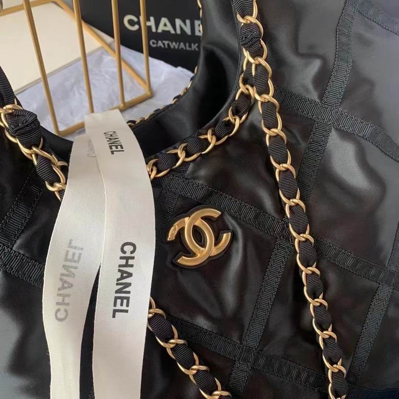 Chanel Inspired Handbags, AA+ Quality 100% Genuine Leather Classic Flap Medium Quilted Lambskin Black Gold, 12cm BL 3 Colour for chanel hand bag