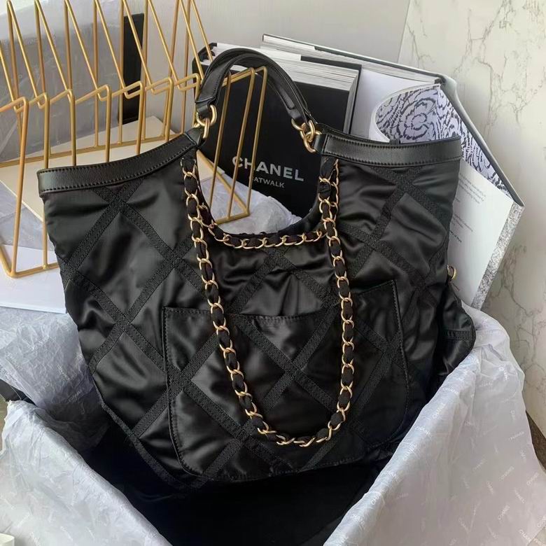 Chanel Inspired Handbags, AA+ Quality 100% Genuine Leather Classic Flap Medium Quilted Lambskin Black Gold, 12cm BL 3 Colour for chanel hand bag