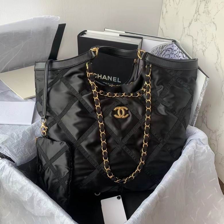 Chanel Inspired Handbags, AA+ Quality 100% Genuine Leather Classic Flap Medium Quilted Lambskin Black Gold, 12cm BL 3 Colour for chanel hand bag