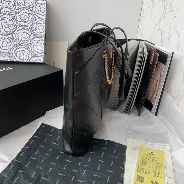 Chanel Inspired Handbags, AA+ Quality 100% Genuine Leather Classic Flap Medium Quilted Lambskin Black Gold, 18X 1 1X 5cm BL 4 Colour for chanel hand bag