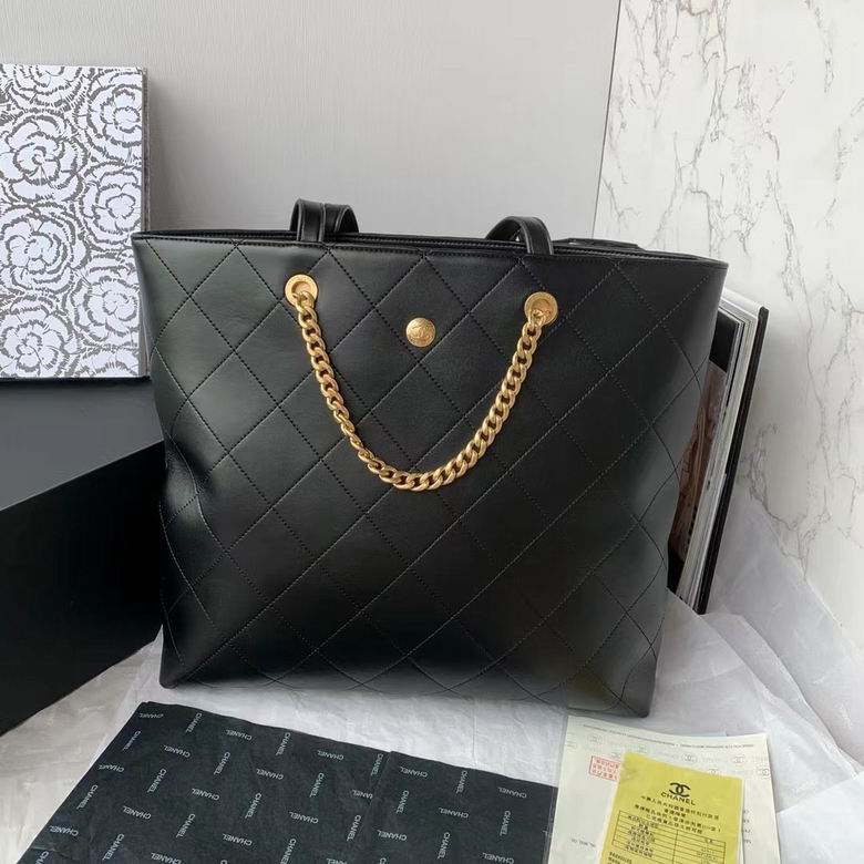 Chanel Inspired Handbags, AA+ Quality 100% Genuine Leather Classic Flap Medium Quilted Lambskin Black Gold, 18X 1 1X 5cm BL 4 Colour for chanel hand bag