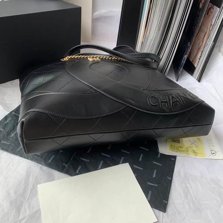 Chanel Inspired Handbags, AA+ Quality 100% Genuine Leather Classic Flap Medium Quilted Lambskin Black Gold, 18X 1 1X 5cm BL 4 Colour for chanel hand bag